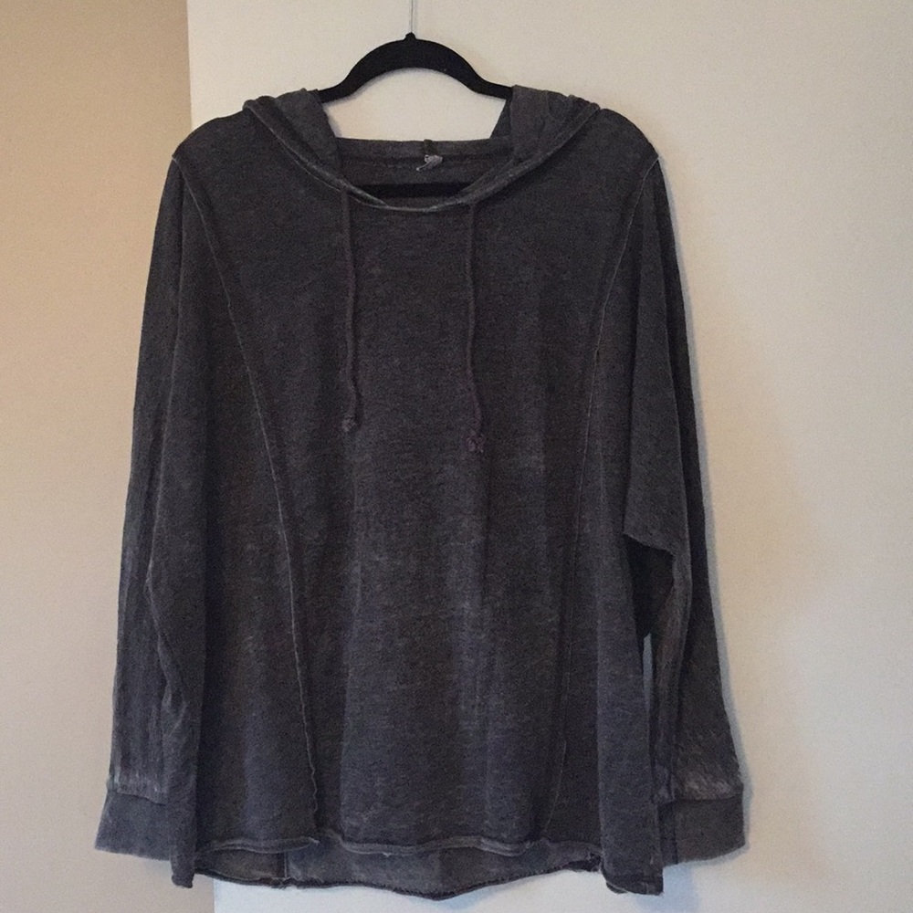 Gray Z Supply Lightweight Flowy Hoodie Size L